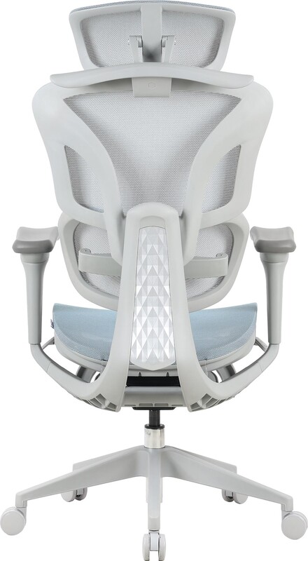 Кресло офисное OfficePro Elite OC950GLB Gray/Light Blue
