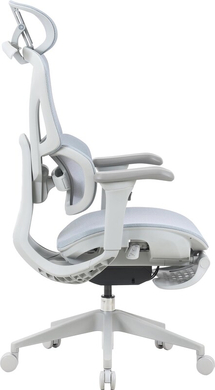 Кресло офисное OfficePro Elite OC950GLB Gray/Light Blue