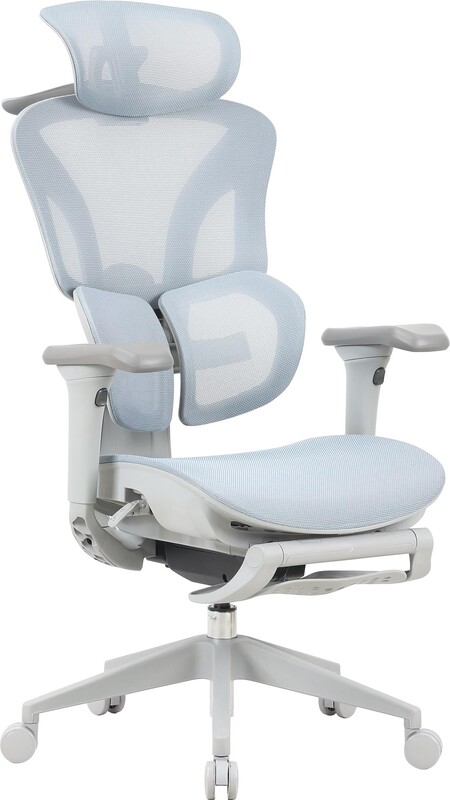 Кресло офисное OfficePro Elite OC950GLB Gray/Light Blue