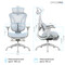 Фото - Кресло офисное OfficePro Elite OC950GLB Gray/Light Blue | click.ua