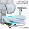 Фото - Кресло офисное OfficePro Elite OC950GLB Gray/Light Blue | click.ua