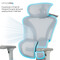 Фото - Кресло офисное OfficePro Elite OC950GLB Gray/Light Blue | click.ua