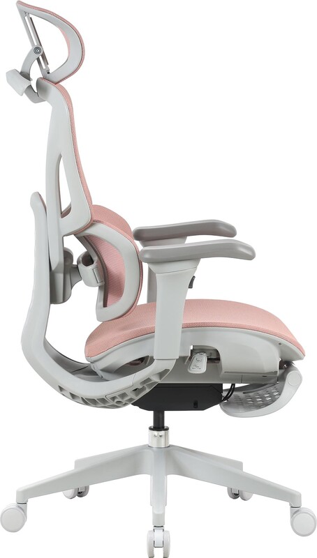 Кресло офисное OfficePro Elite OC950GLP Gray/Light Pink