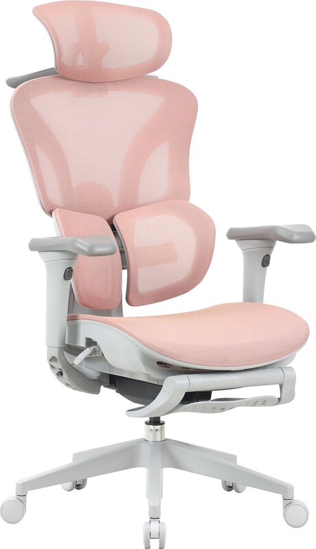 Кресло офисное OfficePro Elite OC950GLP Gray/Light Pink