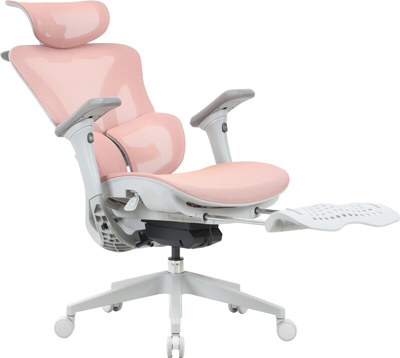 Кресло офисное OfficePro Elite OC950GLP Gray/Light Pink