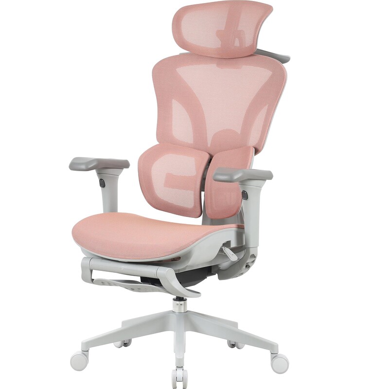 Кресло офисное OfficePro Elite OC950GLP Gray/Light Pink