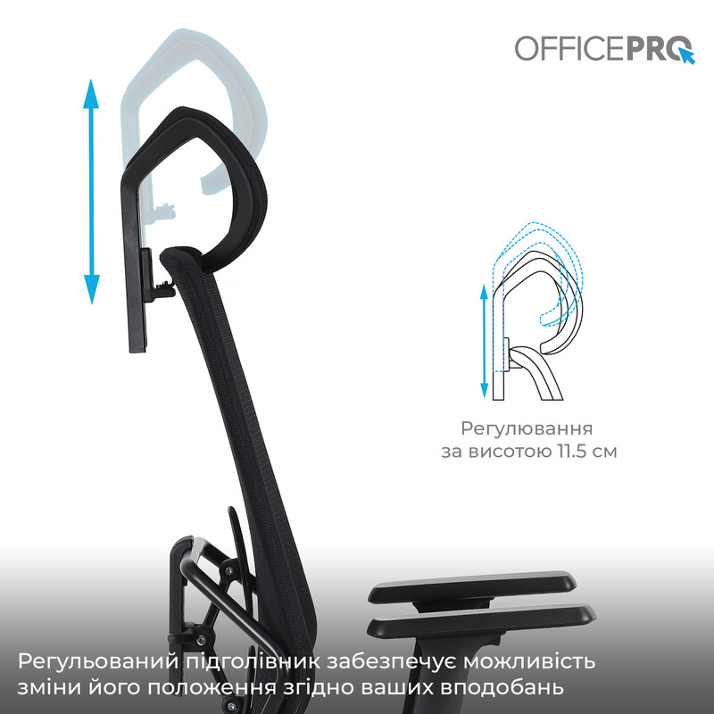 Кресло офисное OfficePro Fusion OC577B Black