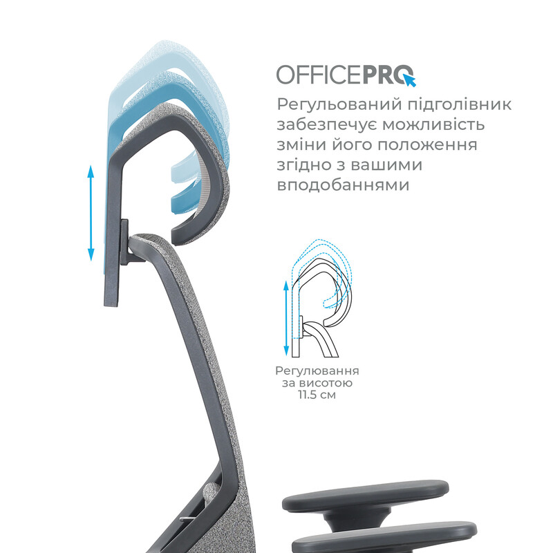 Кресло офисное OfficePro Comfort OC524G Gray