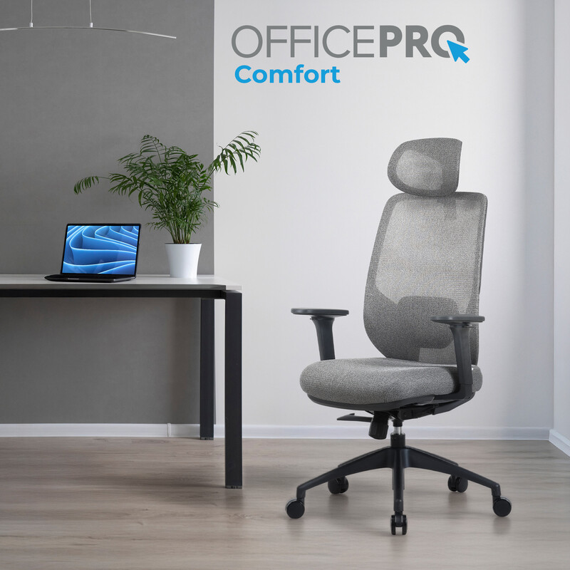 Кресло офисное OfficePro Comfort OC524G Gray