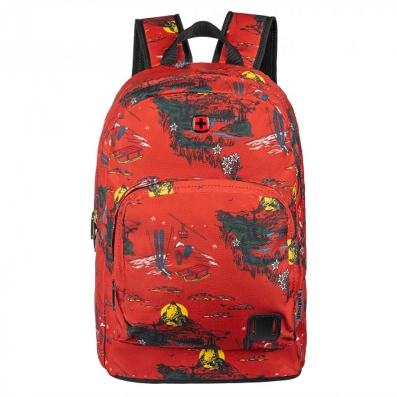 Рюкзак Wenger Crango 16" Rust Alps Print (Red) (610194)