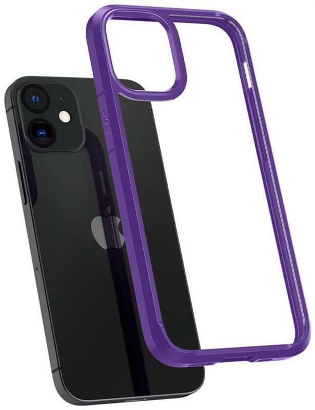 Чохол-накладка Spigen Crystal Hybrid для Apple iPhone 12 Mini Hydrangea Purple (ACS01544)