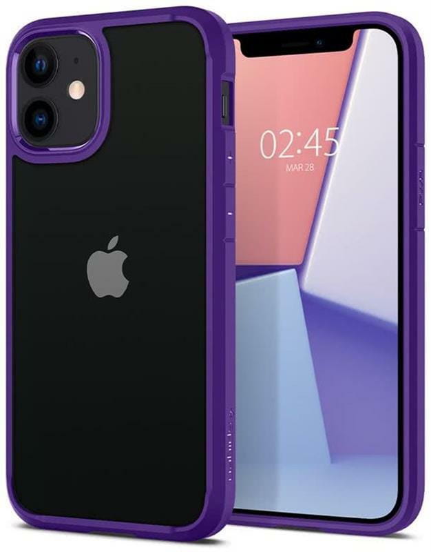 Чохол-накладка Spigen Crystal Hybrid для Apple iPhone 12 Mini Hydrangea Purple (ACS01544)