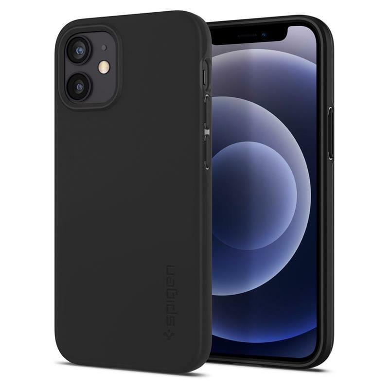 Чехол-накладка Spigen Thin Fit для Apple iPhone 12 Mini Black (ACS01739)