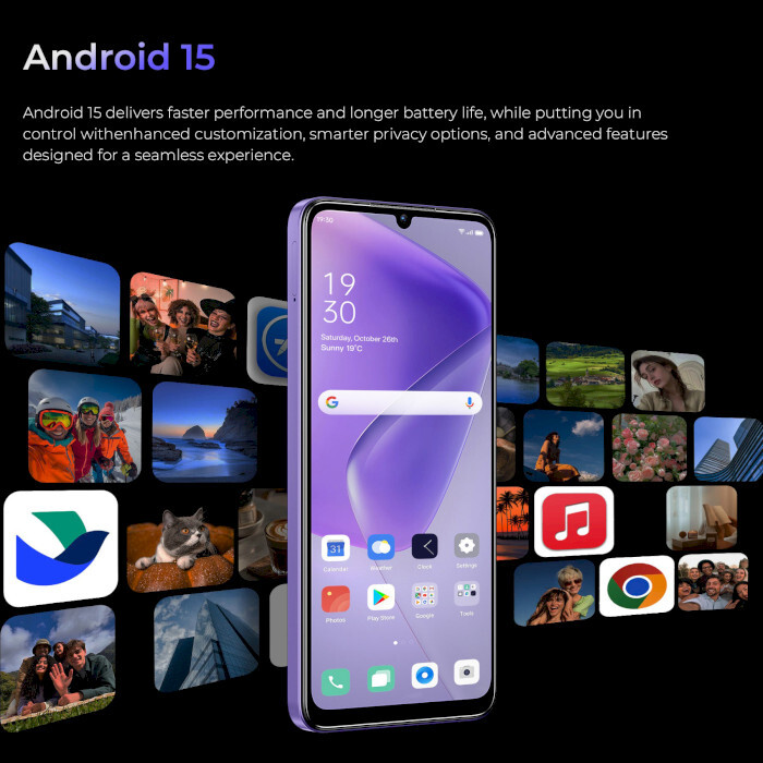 Смартфон Oukitel C6 12/512GB Purple (6941749823854)