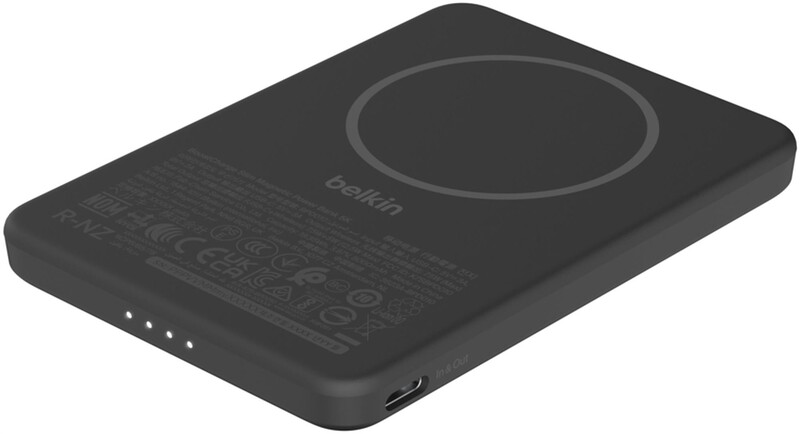 Універсальна мобільна батарея Belkin Power Bank Slim Magnetic 5000mAh 15W Black (BPD010HQBK)