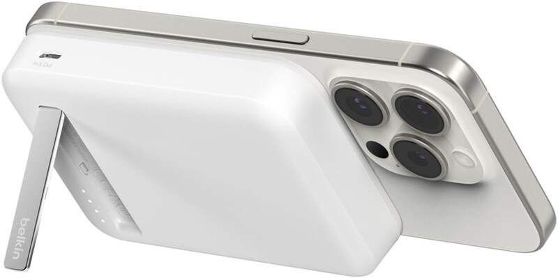 Універсальна мобільна батарея Belkin Power Bank Magnetic Qi2 8000mAh 20W White (BPD007BTWH)