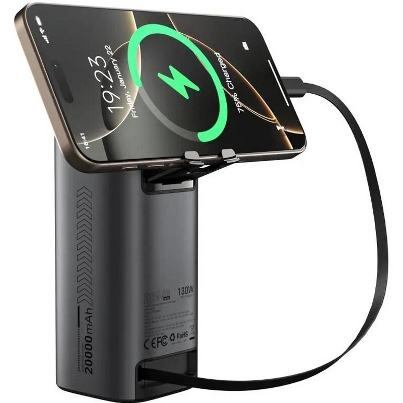 Універсальна мобільна батарея Choetech B815C 20000mAh 130W Black