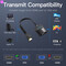 Фото - Адаптер Vention Flat HDMI - VGA (M/F), зі звуком і живленням, 0.15 м, чорний (42161) | click.ua