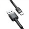 Фото - Кабель Baseus Cafule USB-USB-C, 2A, 2м Black/Grey (CATKLF-CG1) | click.ua