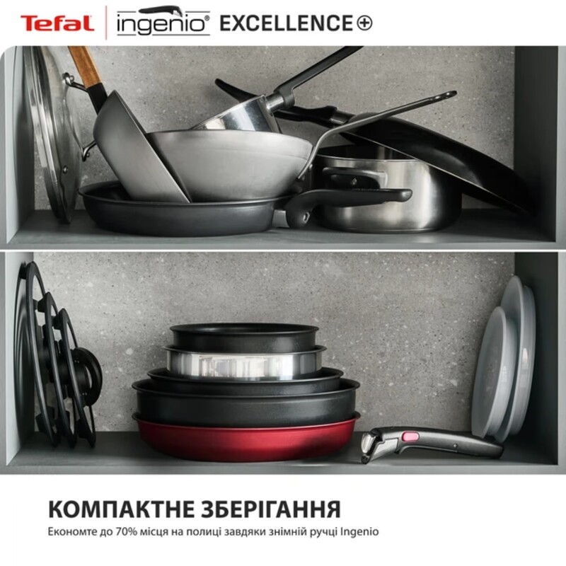 Набор посуды Tefal Ingenio Excellence+ 13 предметов (P0009753)