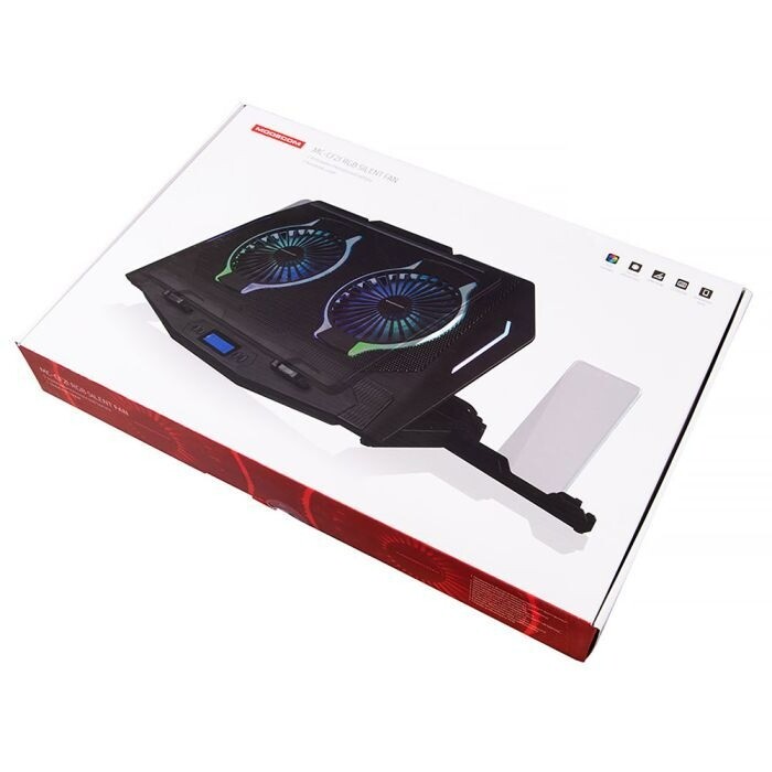 Підставка для ноутбука Modecom MC-CF21 RGB Silent Fan Black (PL-MC-CF-21-RGB)
