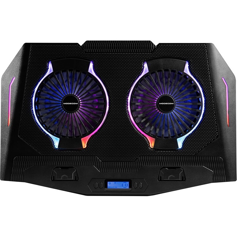 Підставка для ноутбука Modecom MC-CF21 RGB Silent Fan Black (PL-MC-CF-21-RGB)