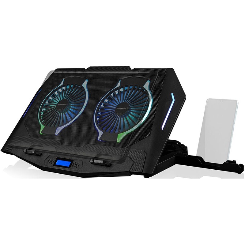 Підставка для ноутбука Modecom MC-CF21 RGB Silent Fan Black (PL-MC-CF-21-RGB)