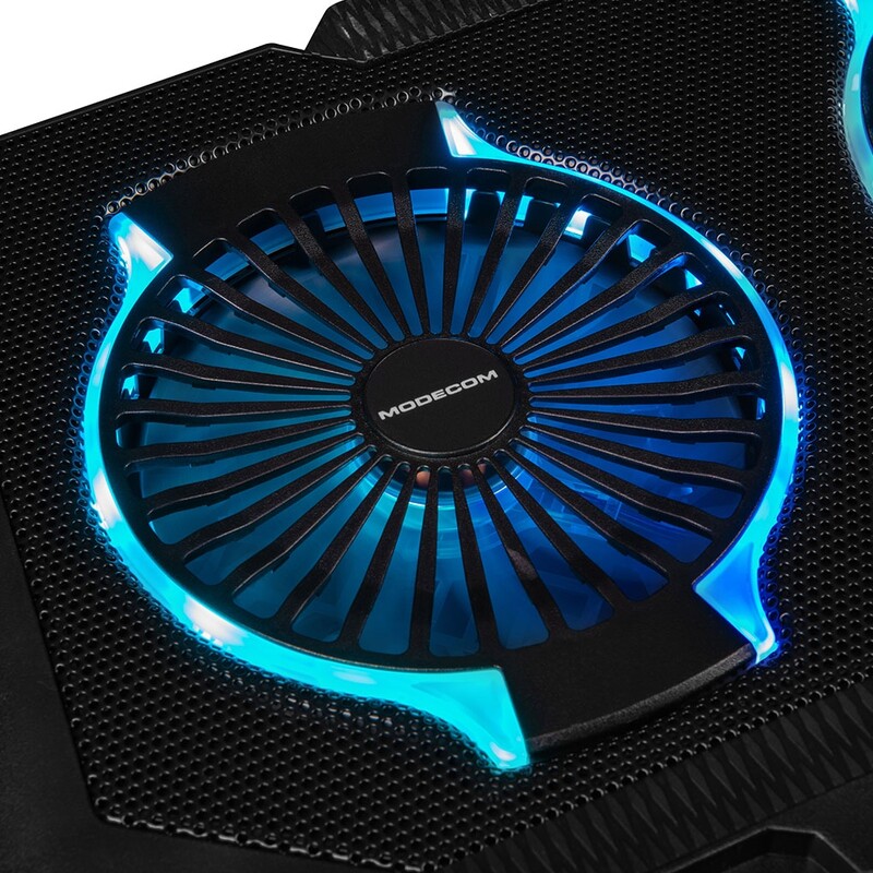 Підставка для ноутбука Modecom MC-CF21 RGB Silent Fan Black (PL-MC-CF-21-RGB)