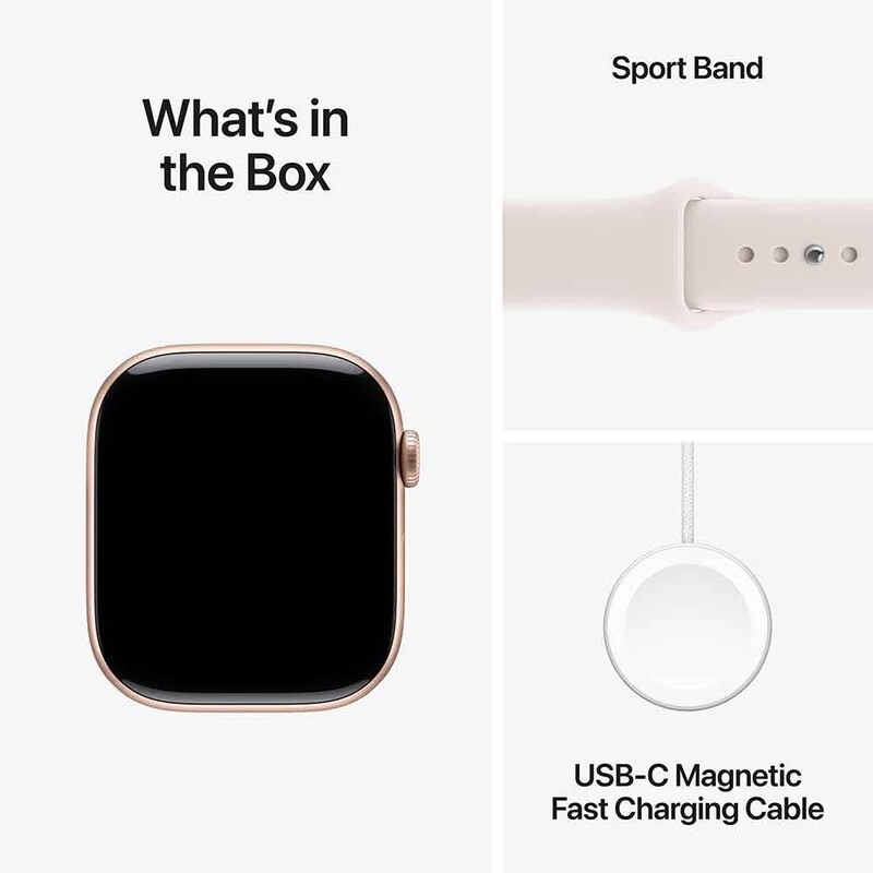 Смарт-годинник Apple Watch Series 11 GPS 42mm Rose Gold Aluminium Case with Light Blush Sport Band - S/M (MEU04RK/A)