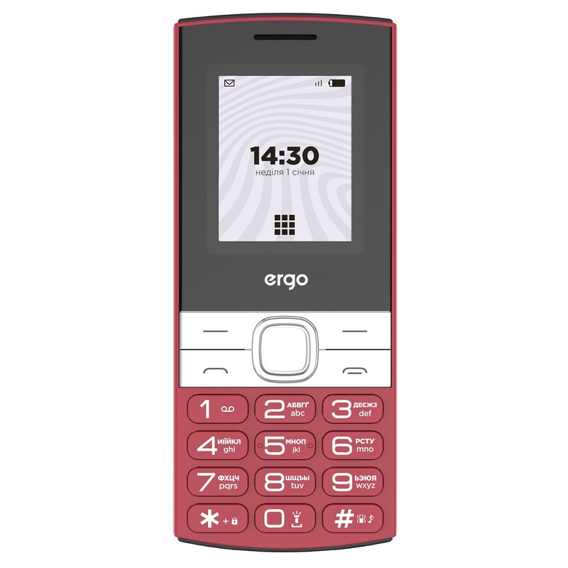 Мобiльний телефон Ergo B185 Dual Sim Red