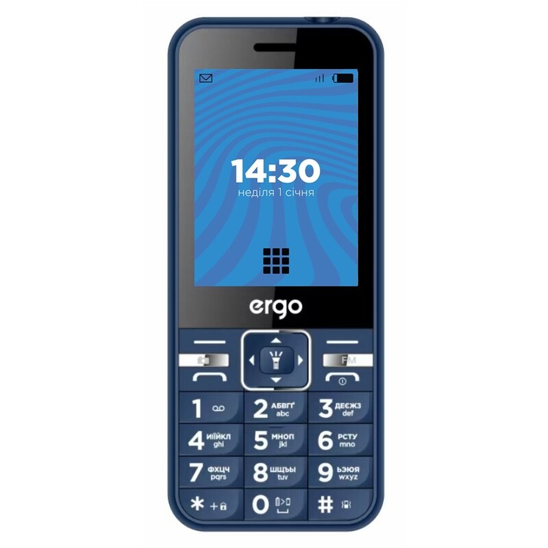 Мобiльний телефон Ergo E281 Dual Sim Blue