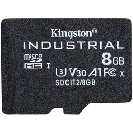 Карта пам`ятi MicroSDHC 8GB UHS-I/U3 Class 10 Kingston Industrial (SDCIT2/8GBSP)