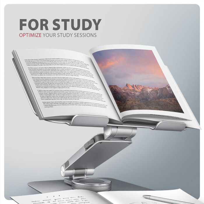 Підставка для ноутбука Axagon Rotating Aluminum Stand for Laptop & Tablet Silver (STND-LR)
