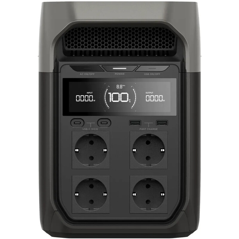 Зарядная станция EcoFlow Delta 3, 1024Wh, 1800W, Solargenerator (EFDELTA3-EU)