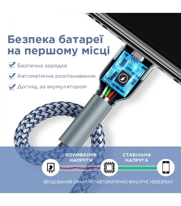 Кабель Remax Jany Series USB - micro USB, 1m Silver (RC-124m)
