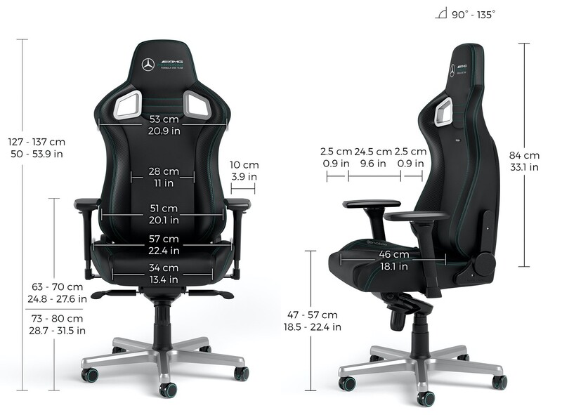 Крісло для геймерів Noblechairs Epic Mercedes-AMG Petronas F1 Team (PGW-NB-EGC-001)
