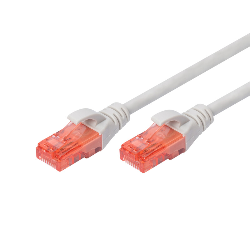 Патч-корд Digitus Cat.6 UTP, 15м, AWG 26/7, Cu, LSZH, сірий (DK-1617-150)