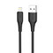 Фото - Кабель ColorWay USB - Lightning (M/M), textured PVC, 3А, 2 м, Black (CW-CBUL095-BK) | click.ua