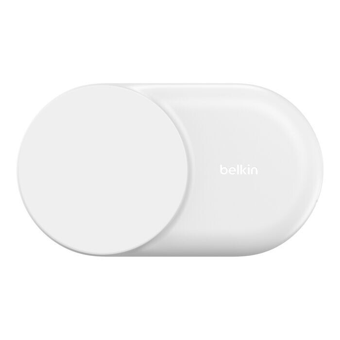 Бездротовий зарядний пристрій Belkin UltraCharge 2-in-1 Foldable Magnetic Charger with Qi2 25W White (WIZ039KQWH)