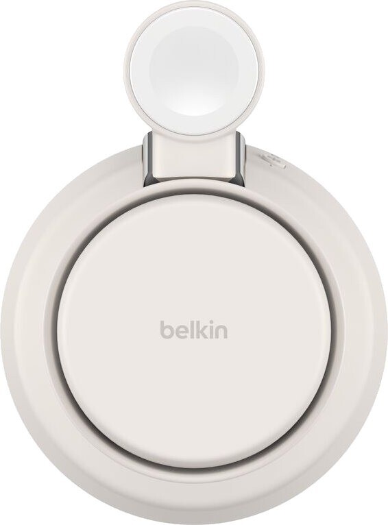 Бездротовий зарядний пристрій Belkin UltraCharge Pro 3-in-1 Magnetic Charging Dock with Qi2 25W Sand (WIZ040KQSD)