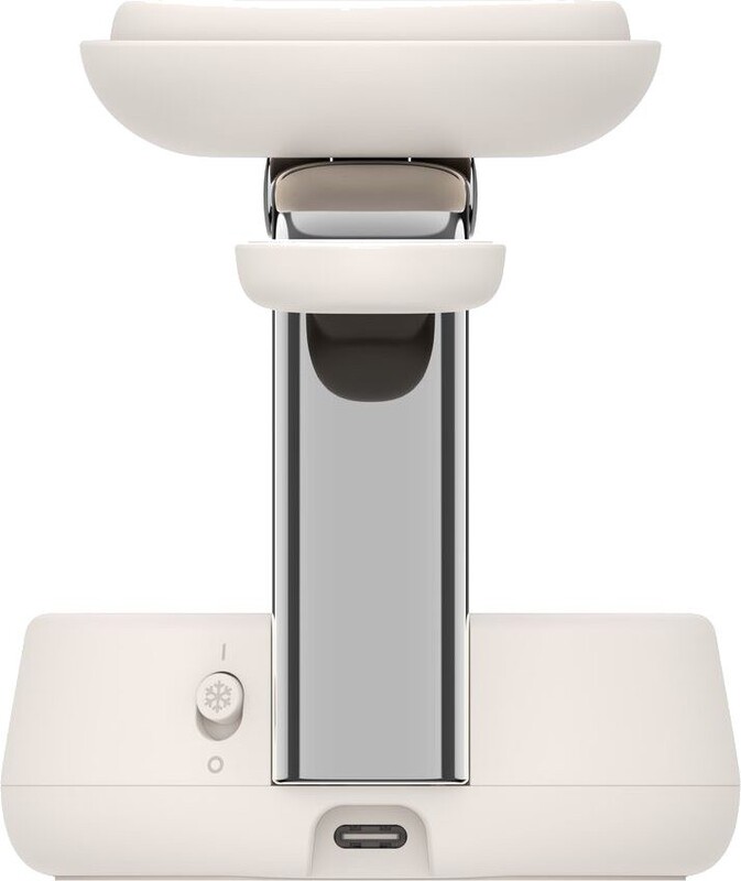 Бездротовий зарядний пристрій Belkin UltraCharge Pro 3-in-1 Magnetic Charging Dock with Qi2 25W Sand (WIZ040KQSD)