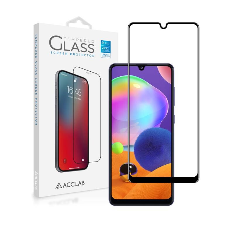 Защитное стекло ACCLAB Full Glue для Samsung Galaxy A31 SM-A315 Black (1283126508578)