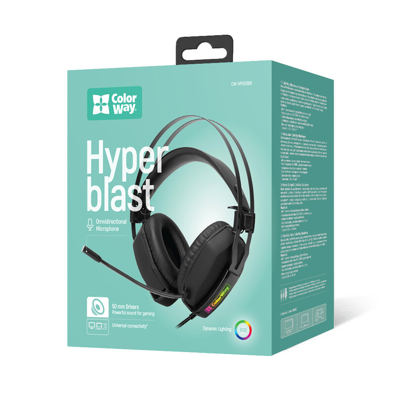 Гарнитура СolorWay Hyperblast RGB Black (CW-HPG05BK)