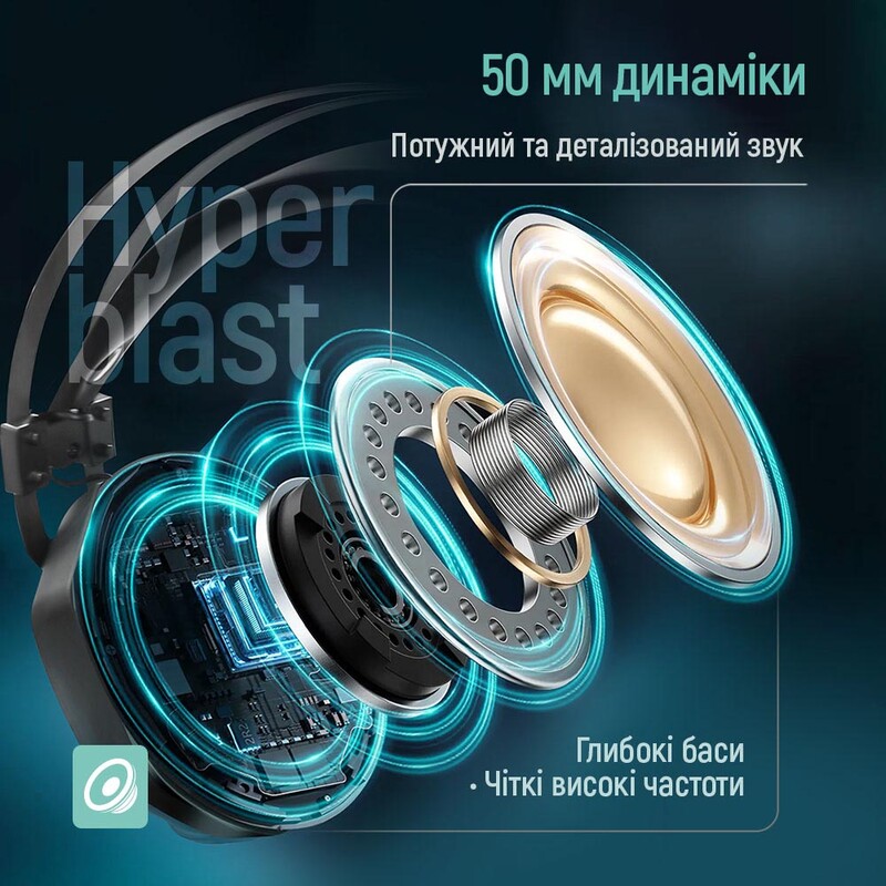 Гарнитура СolorWay Hyperblast RGB Black (CW-HPG05BK)