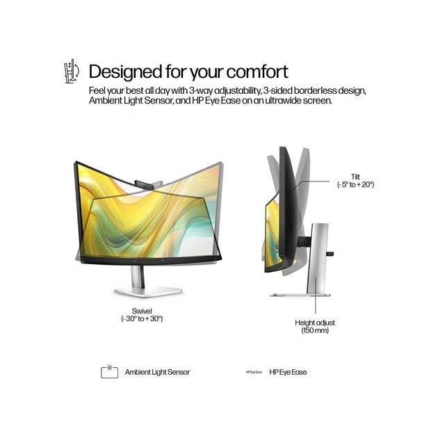 Монитор HP 34" S5 Pro 534pm (9E0Z2UT) VA Black 100Hz