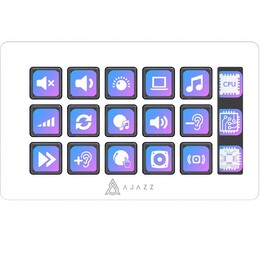 Контроллер для стриминга Ajazz AKP153E USB White (AKP153E-W)