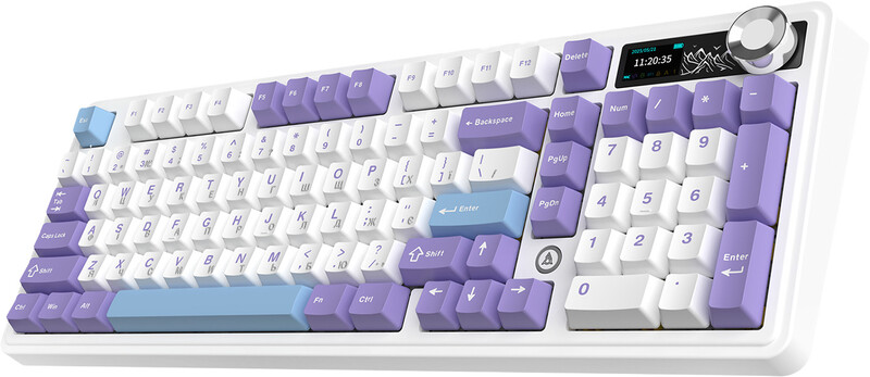 Клавиатура беспроводная Ajazz AK980 V2 Maillard Switch White (AK980-V2-M-PWB)