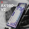 Фото - Клавиатура беспроводная Ajazz AK980 V2 Maillard Switch White (AK980-V2-M-PWB) | click.ua