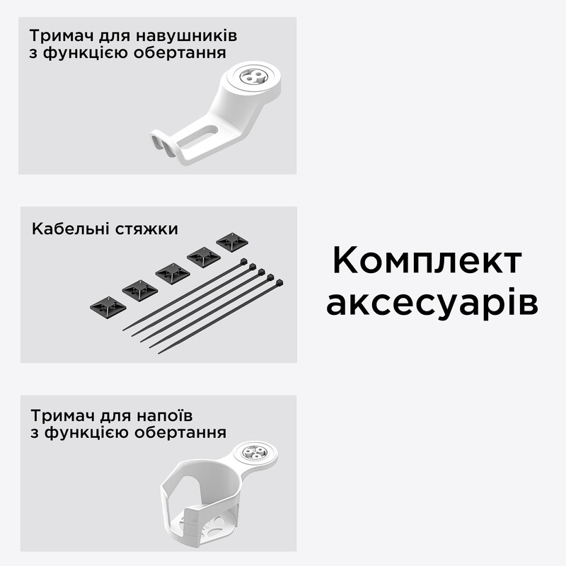 Компьютерный стол Anda Seat Xtreme 1600x800 White (AD-D-DD1-1600-07-W)