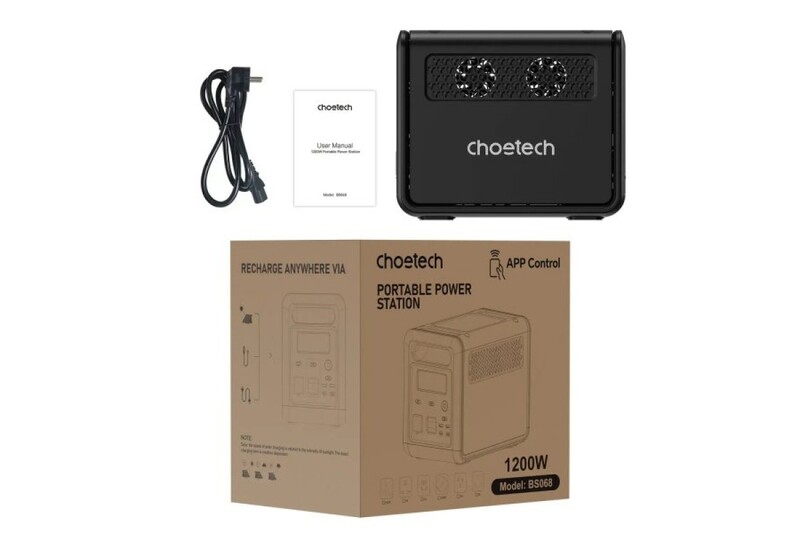 Зарядна станція Choetech BS068 1024Wh, 1200W (BS068-EU-BKGY)